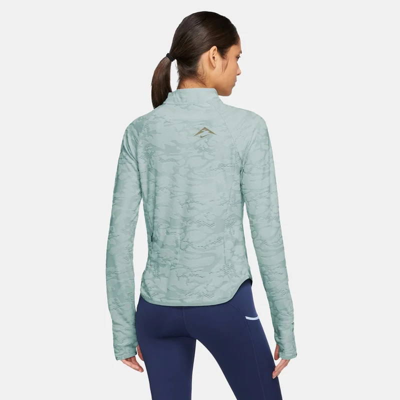 Nike Women's Dri-FIT 1/4-Zip Mid Layer Trail T-Shirt