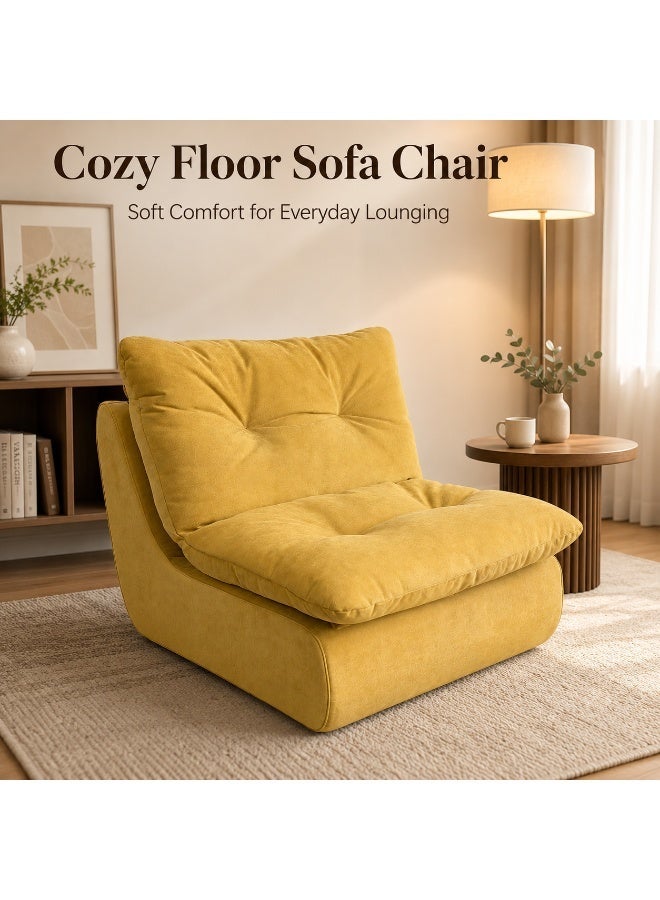 كرسي بين باج للبالغين، كرسي أريكة أرضي متين وخفيف الوزن وجاهز للحشو، مقعد استرخاء مريح لغرفة المعيشة وغرفة النوم والسكن الجامعي، كرسي للقراءة والألعاب للمراهقين والطلاب - Image 2