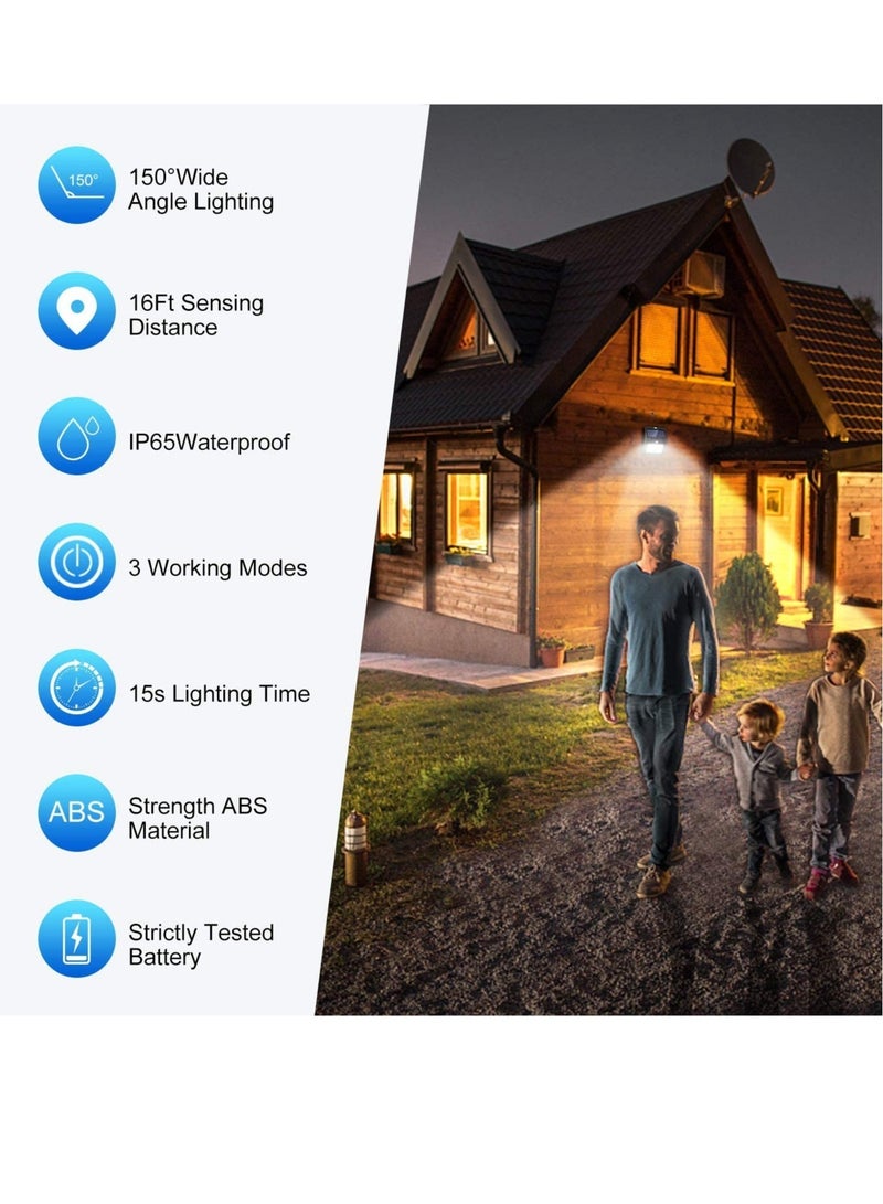 ELTRAZONE Wireless IP65 Waterproof Solar Lights – 10-Pack, 42 LED Motion Sensor Lights with 3 Working Modes, Energy-Efficient Outdoor Security Lighting for Garden, Patio, Fence  Garage - Image 2