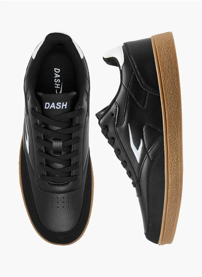 Dash Women Panelled Sneakers with Lace-Up Closure