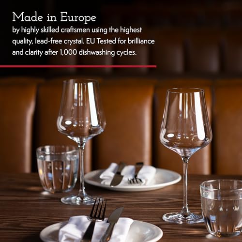 GabrielGlas Gabriel-Glas StandArt Crystal Wine Glasses, Set of 4 with Gift Boxes - Premium, Universal Wine Glass for Red and White Wine - Dishwasher Safe, Lead-Free, 16 oz. - Image 5