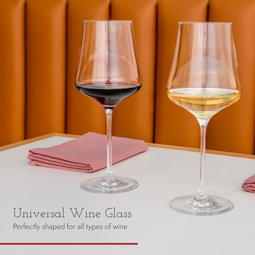 GabrielGlas Gabriel-Glas StandArt Crystal Wine Glasses, Set of 4 with Gift Boxes - Premium, Universal Wine Glass for Red and White Wine - Dishwasher Safe, Lead-Free, 16 oz. - Image 3