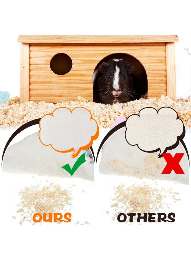 Tudomro 10 Pcs Guinea Pig Bed Mat with Cleaning Dustpan Brush 15" x 11" Small Animal Bedding Fleece Bunny Winter Sleeping Pad for Small Dogs Cats Rats Hedgehogs Ferrets Hamster Indoor - Image 3