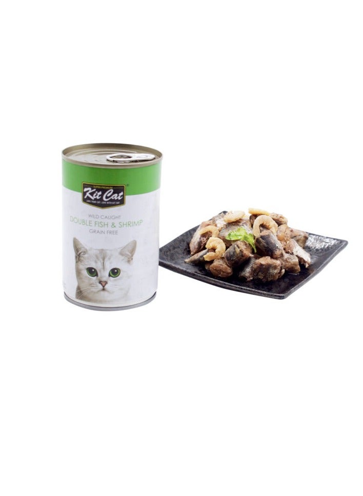 كيت كات قطعتان من السمك والروبيان البري 2 × 400 جرام - Image 2