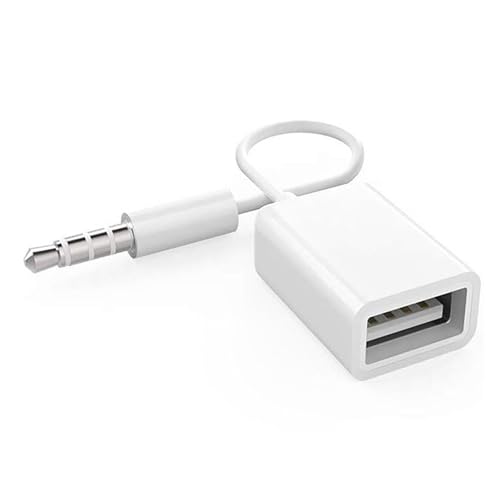 Thincol Audio Cable Adapter 3.5mm Male AUX Plug Jack to USB Female Cord CD Players PC AUX Cables Adapter for Conference Education Entertainment Games Cinema Restaurants - Image 1