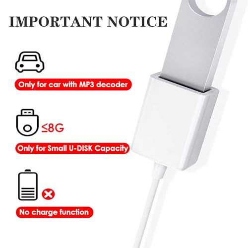 Thincol Audio Cable Adapter 3.5mm Male AUX Plug Jack to USB Female Cord CD Players PC AUX Cables Adapter for Conference Education Entertainment Games Cinema Restaurants - Image 3