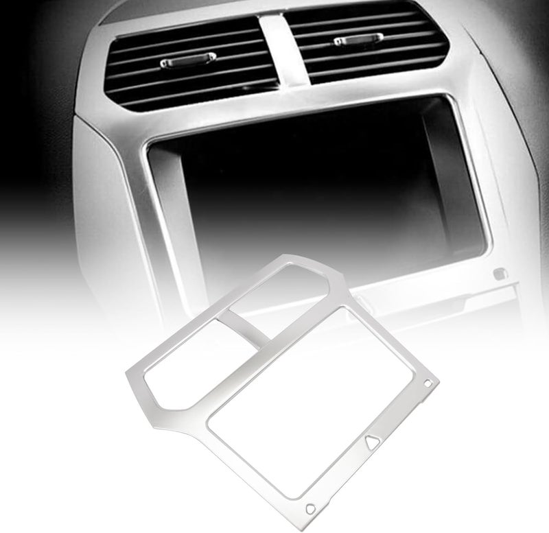 FanPaYY Car Dashboard Console Navigation Cover Frame Trim for Ford Explorer 2011-2015 - Image 3