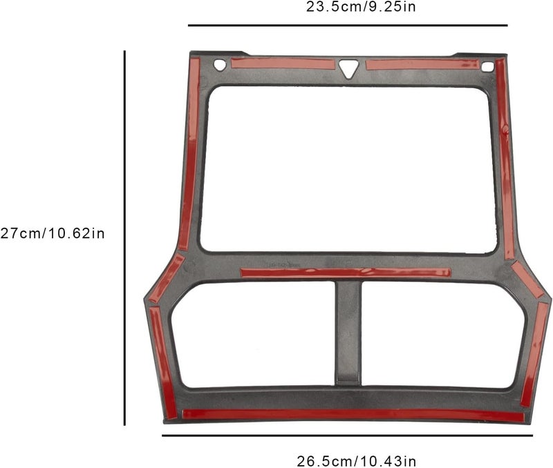 FanPaYY Car Dashboard Console Navigation Cover Frame Trim for Ford Explorer 2011-2015 - Image 2