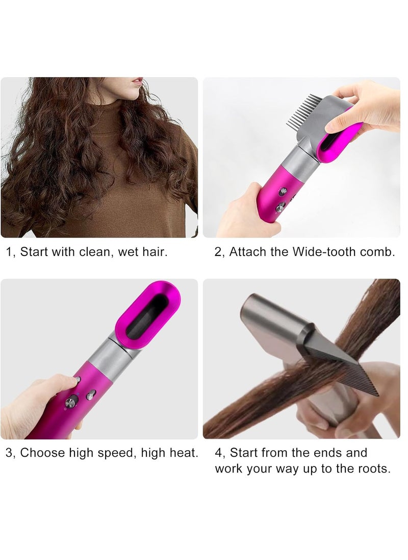 SYOSI - Styling Air Nozzle with Wide-tooth Comb Attachment for Dyson Airwrap Styler HS01 HS05 for Curly and Coily Hair - Image 1