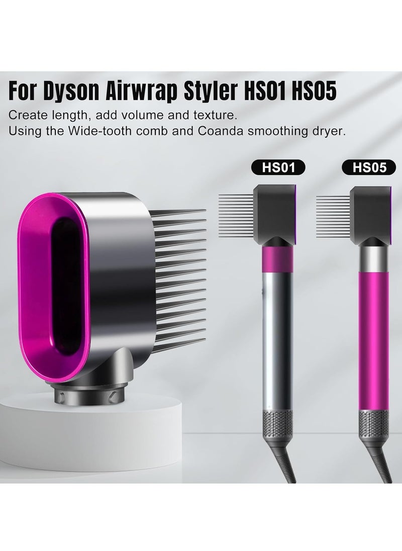 SYOSI - Styling Air Nozzle with Wide-tooth Comb Attachment for Dyson Airwrap Styler HS01 HS05 for Curly and Coily Hair - Image 1