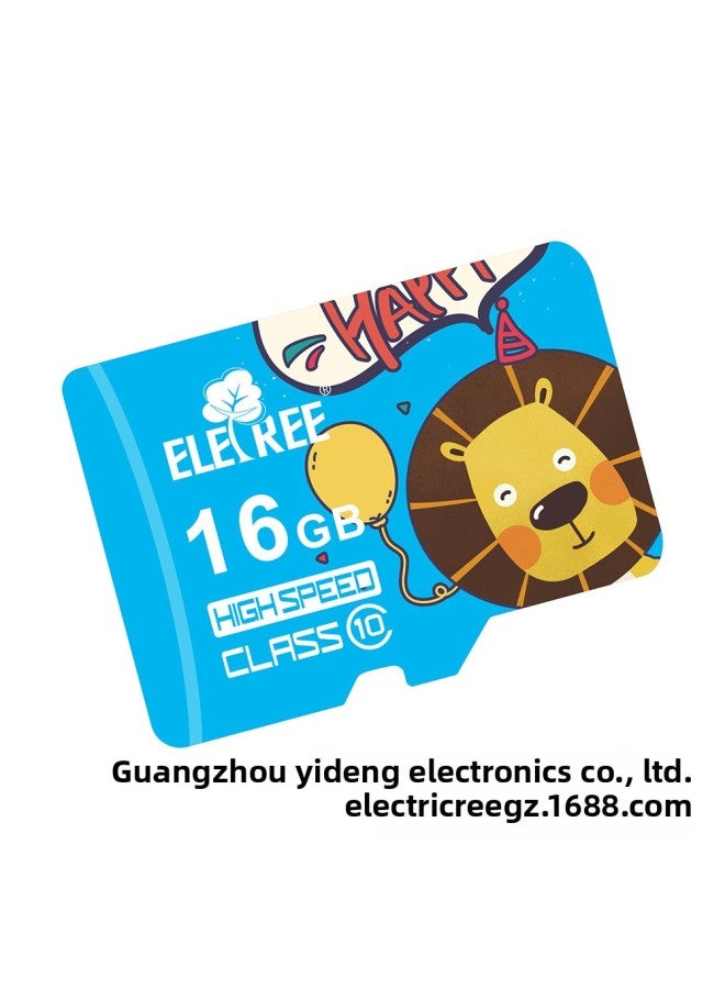 ELETREE High-speed Memory Card 16G C10 Sports Camera Surveillance Mobile Phone Driving Recorder-Capacity:16GB