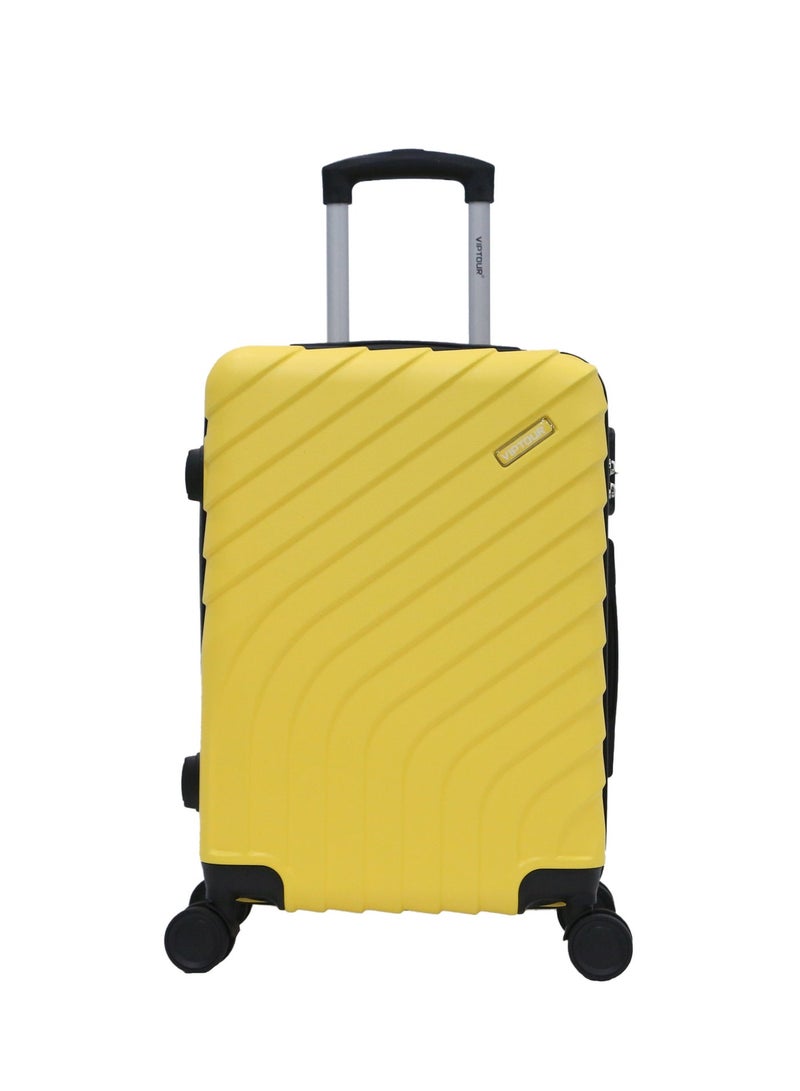 فيبتور حقيبة سفر بأربع عجلات دوارة وجوانب صلبة مع قفل أرقام - Image 1