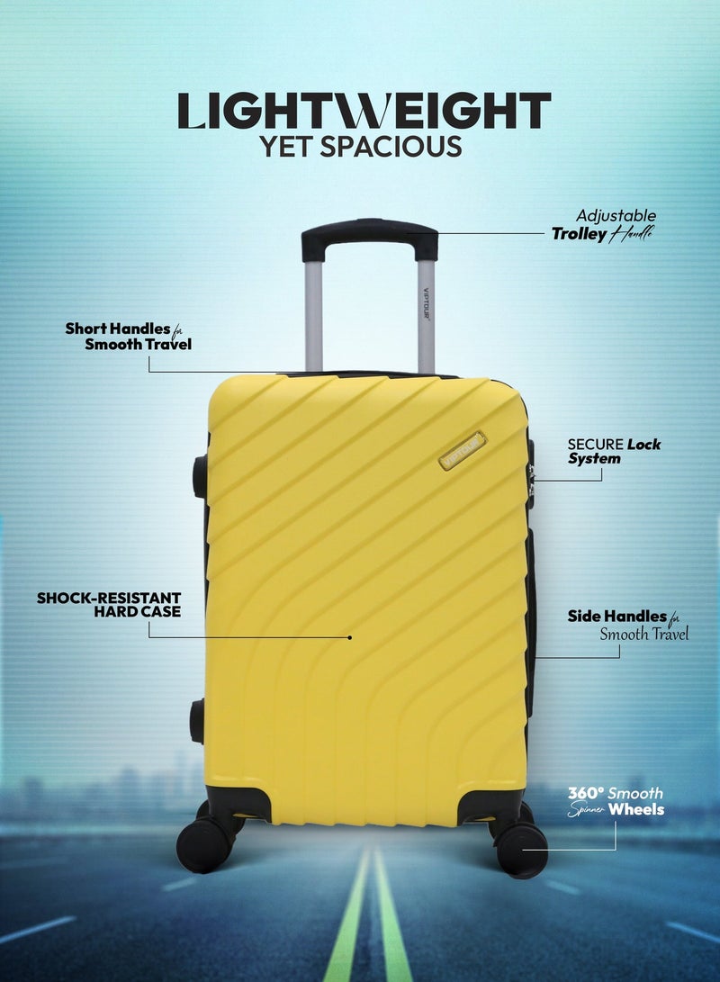 فيبتور حقيبة سفر بأربع عجلات دوارة وجوانب صلبة مع قفل أرقام - Image 2