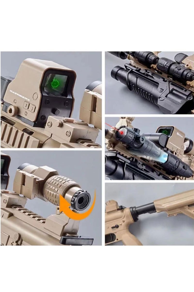 Moonmen Gel Water Bead Blaster Toy Gun Outdoor Play Blasters M416 Style - Image 3