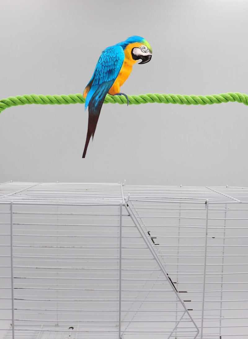 Excefore 2 Pack Bird Rope Perch Swing, Bird Cage Stand Pole Accessories, Paw Grinding Standing Climbing Perch for Parrot, Parakeet, Lovebirds, 31.49 Inches, 80 cm - Image 3