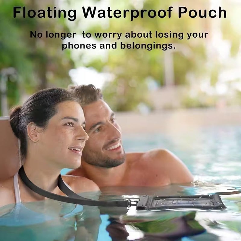 Printme Waterproof Mobile Pouch with Floating Airbags – Universal Waterproof Case for All Smartphones up to 7.2 Inch – IPX8 Dry Bag for Swimming, Beach, Rain – Touchscreen Friendly (Light Green) - Image 5