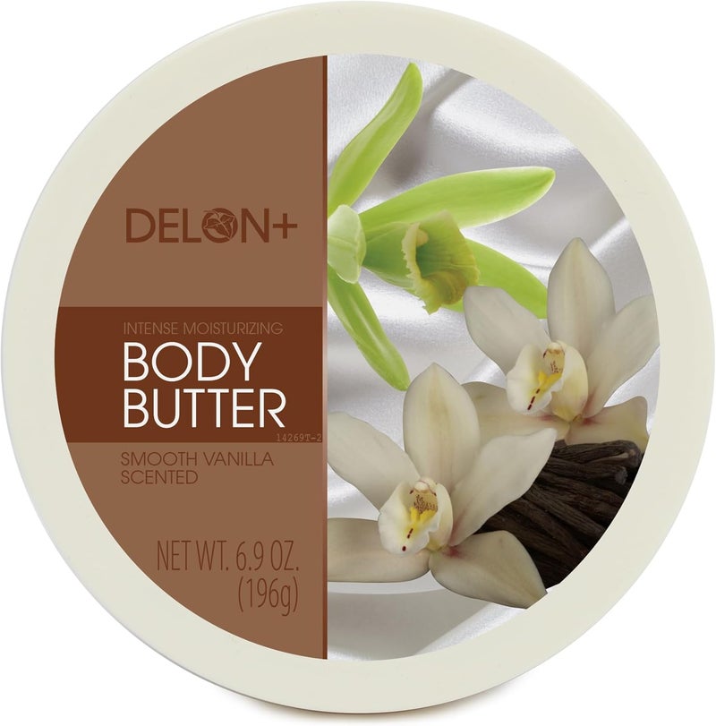 DELON Intense Moisturizing Smooth Vanilla Body Butter 6.9 Oz - 4-Pack - Image 2