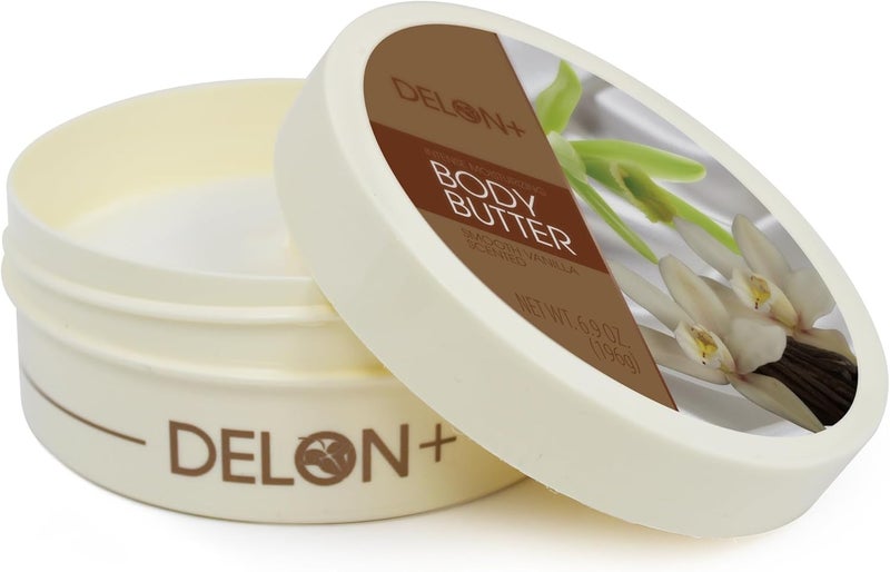 DELON Intense Moisturizing Smooth Vanilla Body Butter 6.9 Oz - 4-Pack - Image 5