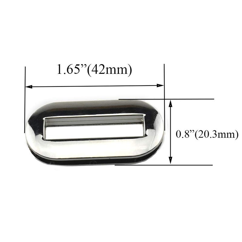 HAHIYO Flip Purse Closure Turn Locks Clip Clasp Easy Install with Online Instructions Picture for Wallet Briefcase Clutch Handbag 165 Inch Length Metal Sturdy Silver 2 Sets with Washers - Image 4