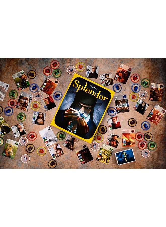 Splendor Board Game (Base Game) Family Board Game Board Game for Adults and Family Strategy Game Ages 10+ 2 to 4 Players Average Playtime 30 Minutes Made by Space Cowboys