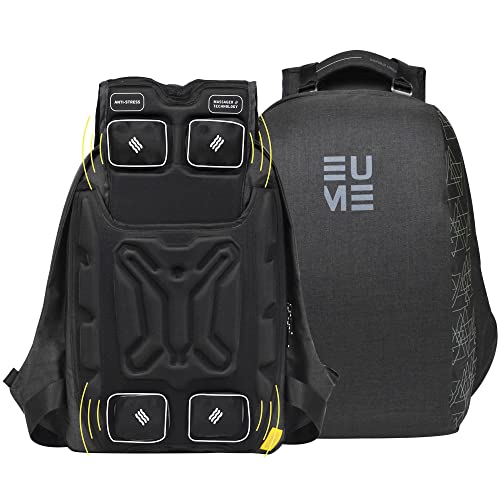 EUME GenX Premium 26L Massager Backpack for Men & Women with Built-in Massager Technology with 1 Year Warranty | Water Resistant & Anti-Theft Backpack for Office | Fits Up-to 15.6" Laptop | Grey Color - Image 1