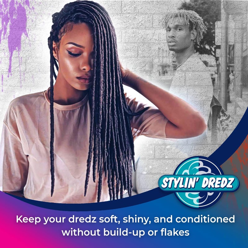Stylin Dredz extra Dry Hair Oil Moisturizing Spray with Conditioners | Dreadlock Spray & Braid Moisturizer 350 ml - Pack of 2 - Image 4