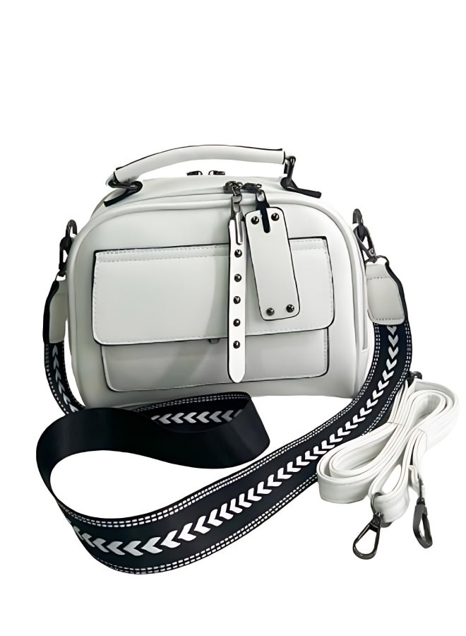 Women's Large Capacity Shoulder Bag, Ladies PU Leather Crossbody Bag Sling Bag Side Bag Carry Bag, Daily Commuter/Banquet/Party/Campus Multi-pocket Handbag Tote Bags Clutch Bag for Girls/Students  - Image 1