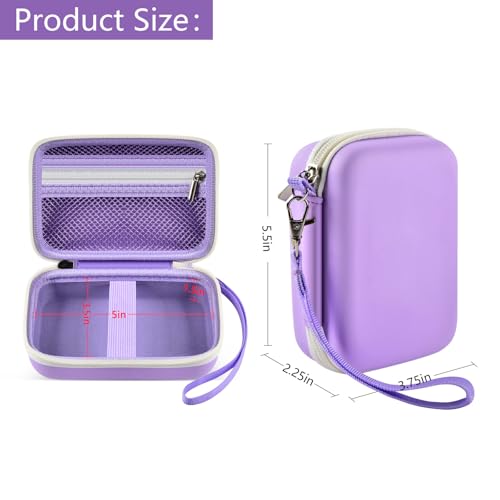 GWCASE Digital Camera Case Compatible with CAMKORY/for YISENCE/for VAHOIALD/for Kodak Pixpro/for Canon PowerShot ELPH 180 190/ for Sony DSCW800 DSCW830 Kids Camera with SD Card and Cable -Purple - Image 3