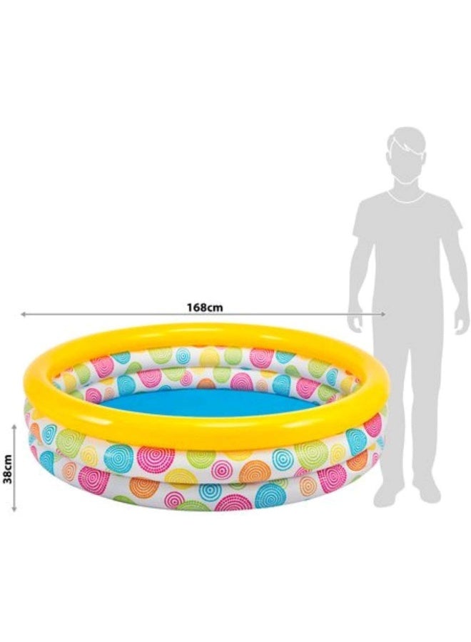 Intex Rainbow Ombre Swimming Pool with Size 1.68m X 38cm - Image 4