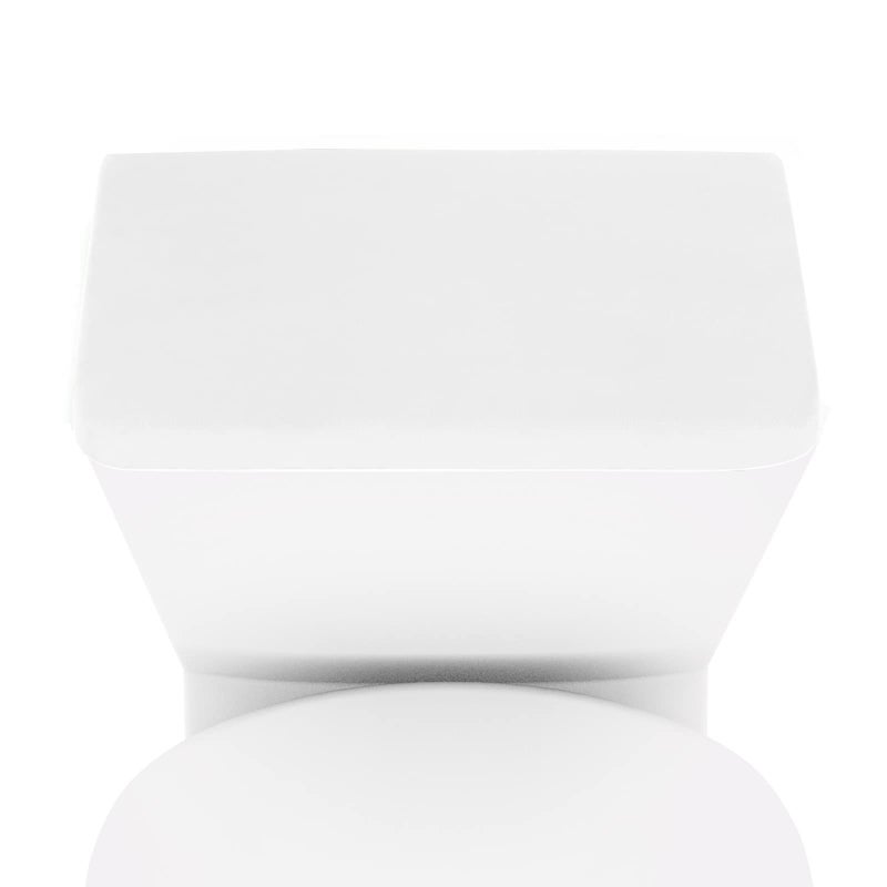 AZHCHKE Stretch Velvet Toilet Tank Lid Cover for Bathroom Super Soft Toilet Tank Cover Luxury Velvet Plush with Elastic Bottom Machine Wash White