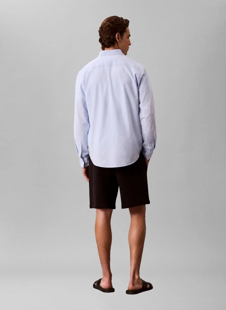 Calvin Klein Jeans Black Premium Terry Graphic Shorts for Men | Best Price UAE