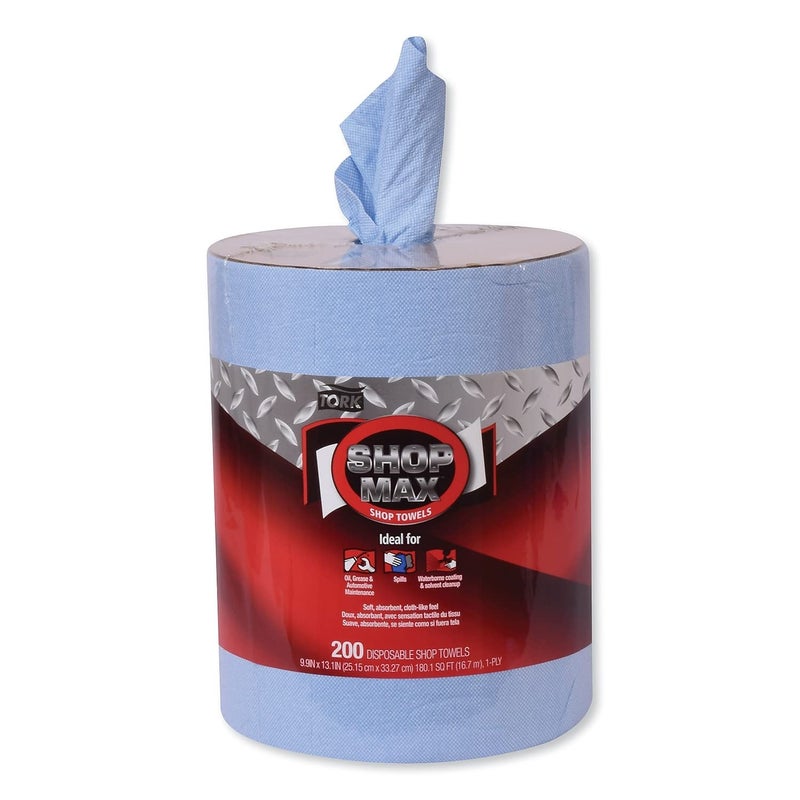 Tork مناديل ورقية مركزية ثقيلة من تورك شوب ماكس زرقاء W22 عالية الامتصاص 450 ورقة 450338 - Image 5