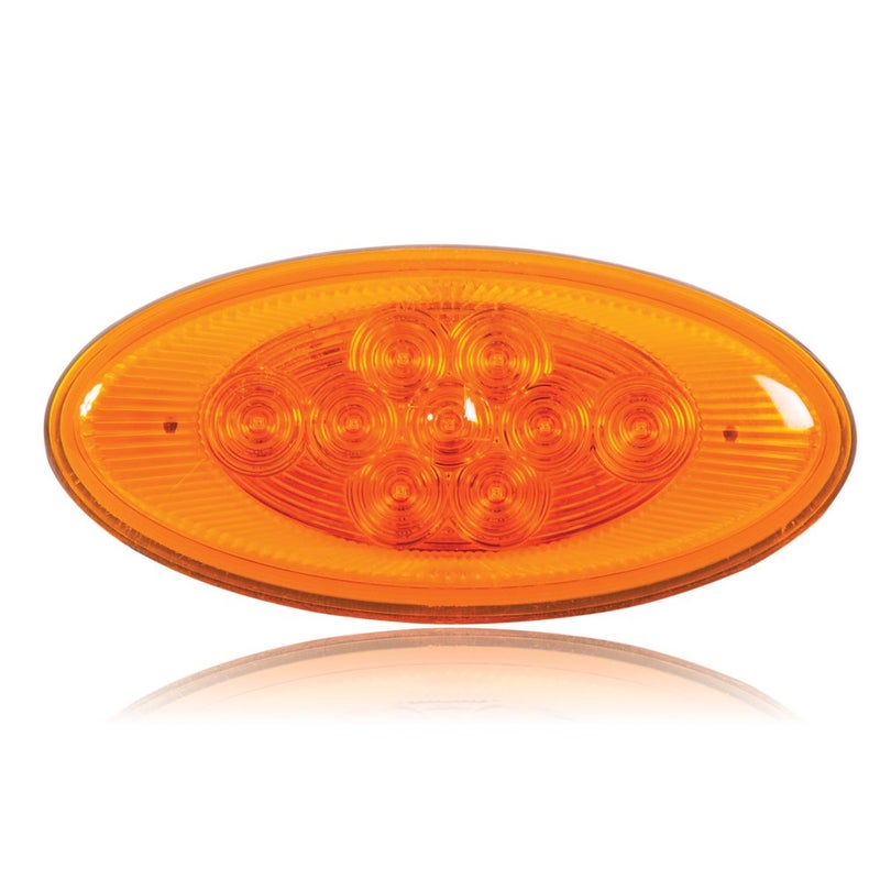 Maxxima M63122Y Amber Oval LED Side Turn Signal/Side Marker Light for Peterbilt - Image 3