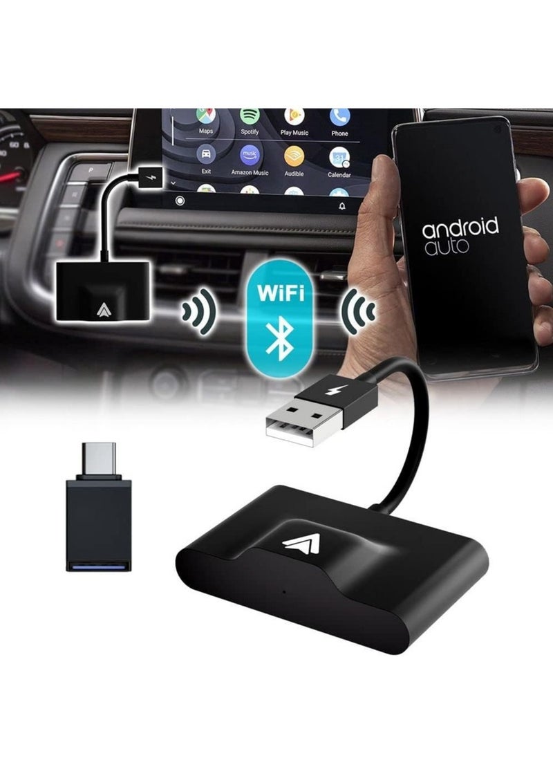 MSMR Android Auto Wireless Adapter, for Android Wireless Carplay Dongle New Wireless Auto Car Adapter Play WiFi Online Update USB-A Cables  - Image 3