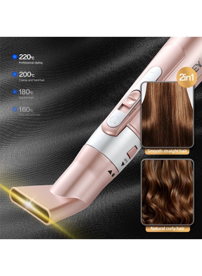 HALEY 7-in-1 Electric Curling Hair Comb 800W – Hot Air Styler, Hair Dryer Brush with 3 Heat Settings & Multi Attachments - Image 3
