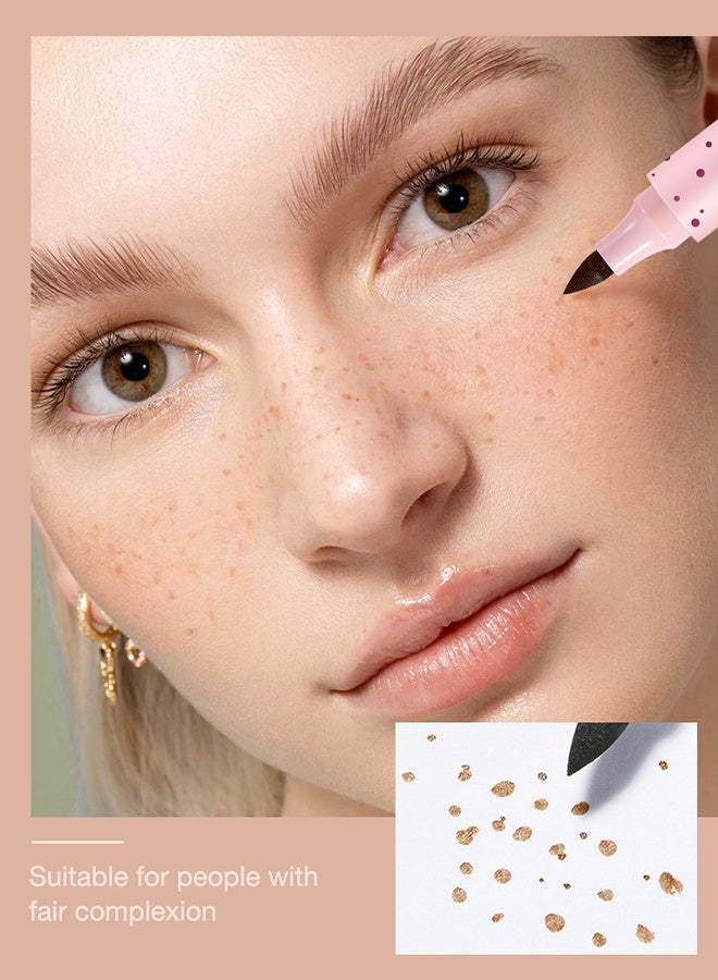 LANGMANNI Freckle Pen Natural Easy To Color Freckles Pen Waterproof & Long Lasting Soft Freckles For Face Tint Freckle Makeup Tool For Women (Soft Brown) 2.5ml - Image 2