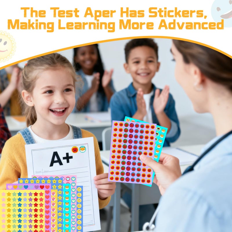 SLYFTE Premium 6600PCS Reward Stickers for Kids, Variety Pack Incentive Stickers for Classroom, School Teachers Supplies - Image 4