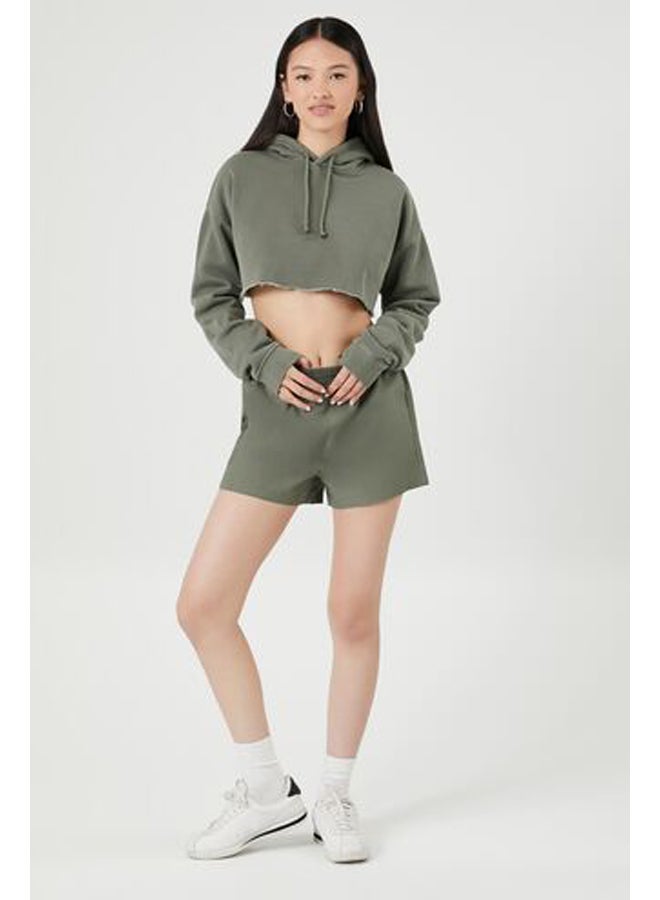 FOREVER 21 هودي قصير من الصوف  - Image 4