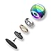 Apqdw Kinetic Desk Spinning Toy 217 Kinetic Desk Toys Fidget Toys for Adults Fidgets for Kids Ages 57 812 Metal Desk Fidgets for Adults 55MM Rainbow - Image 4