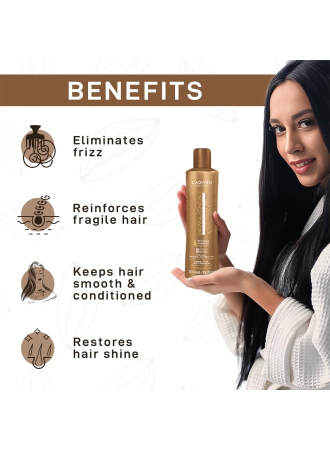 Cadiveu Brasil Cacau Anti Frizz Shampoo 300ml - Image 5
