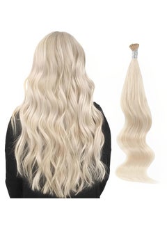 ABH AMAZINGBEAUTY HAIR ABH AmazingBeauty Hair I Tip Hair Extensions Human Blonde 50Gram50Strands Ash Platinum Blonde Soft Fusion 22 Inch 