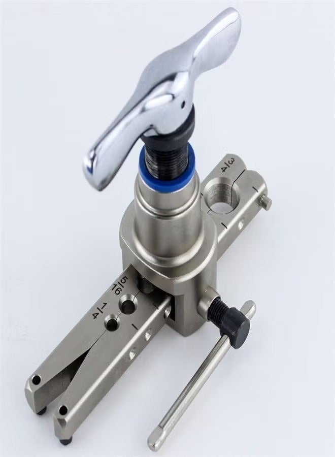 45° Eccentric Tube Flaring Tool Kit 1/4”-3/4” for Copper Pipes | HVAC Single Flare Expander with Pipe Cutter & Reamer - Image 2