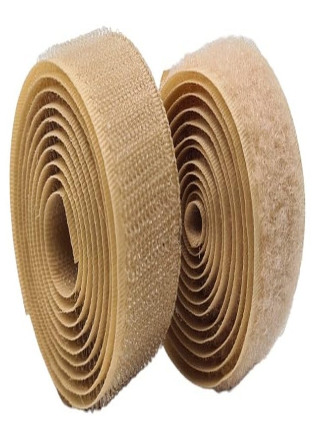 REENA Hook & Loop fastner Tape Roll 1 inch (25 mm) Width and 1 Meter Length Combo (Haberdashery) (Beige & Blue 1 Meter) - Image 5