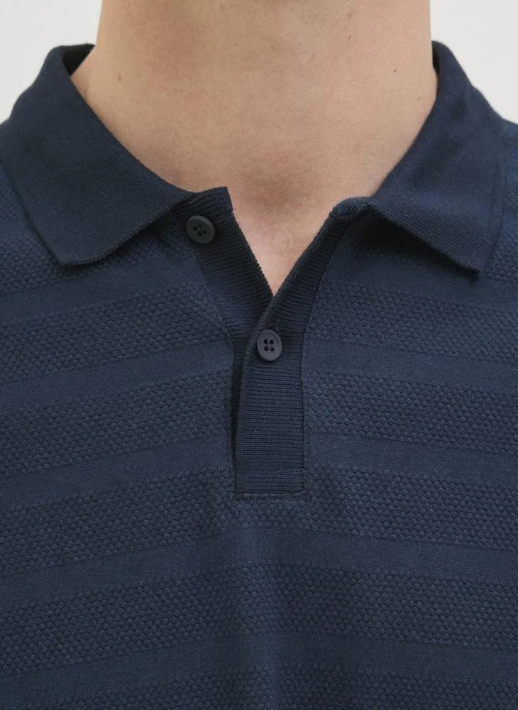 JJ Rebel  Stripe Regular Fit Polo for Men | Best Price UAE