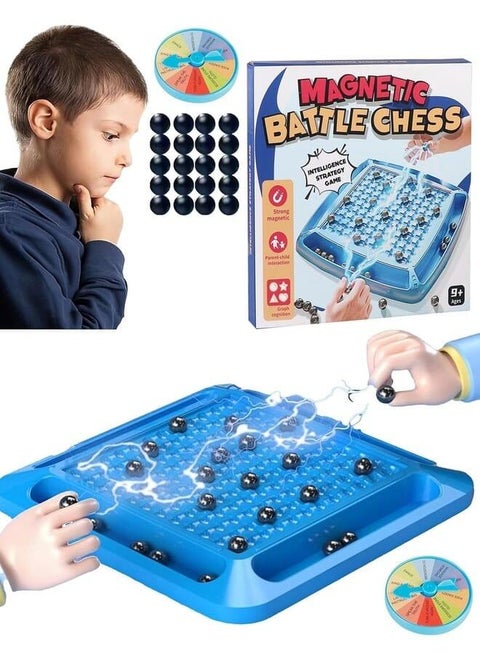 Alokik Enterprise Magnetic Chess Game Set,Magnetic Game Magnetic Chess Game with Rocks,Magnetic 20 Pcs Stones Game Magnetic Chess Game with Stones,Magnet Chess Game Magnet Game with String