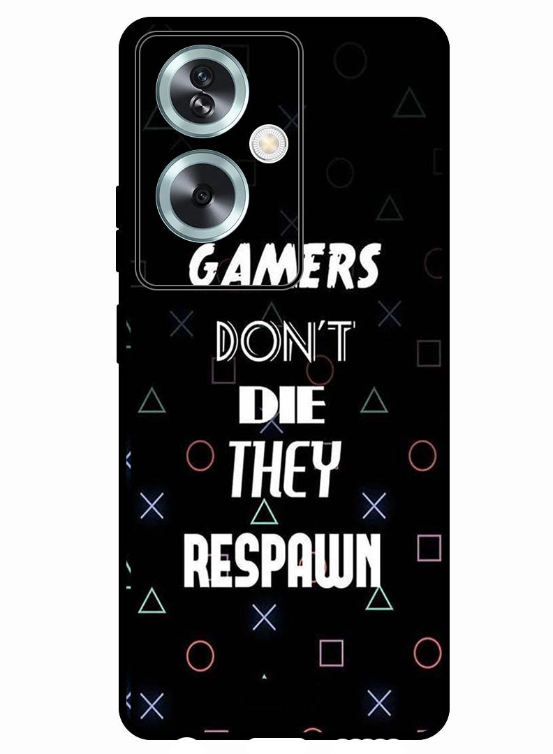 Theodor Protective Case Anti Scratch Shock Proof Bumper Cover For Oppo A79 5G Gamers Dont Die - Image 1