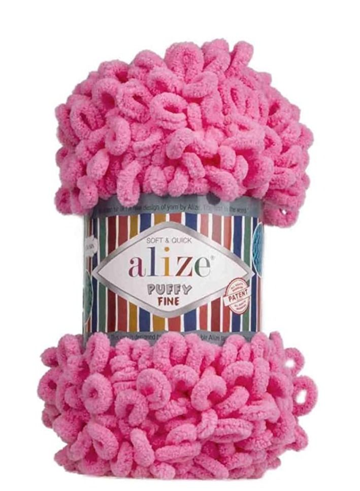 ALIZE PUFFY FINE HAND KNITTING YARN COLOR NO.121 (PACK OF 3PCS)