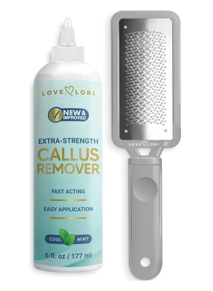 Love, Lori Professional Foot Scrubber Dead Skin Remover Kit - Foot File & Callus Gel Feet Scrubber Scraper Bundle - Image 1