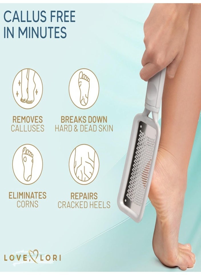 Love, Lori Professional Foot Scrubber Dead Skin Remover Kit - Foot File & Callus Gel Feet Scrubber Scraper Bundle - Image 5