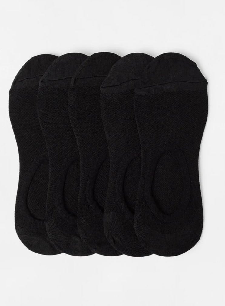 Reserved Footie Socks (Pack of 5) Black